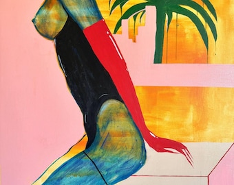 Abstract Female Figure Art Print – Modern Wall Decor (Digital Download)