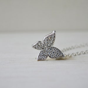 Sideways butterfly necklace image 1