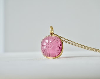 Pink Floral Necklace