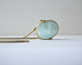 Aquamarine chain bracelet