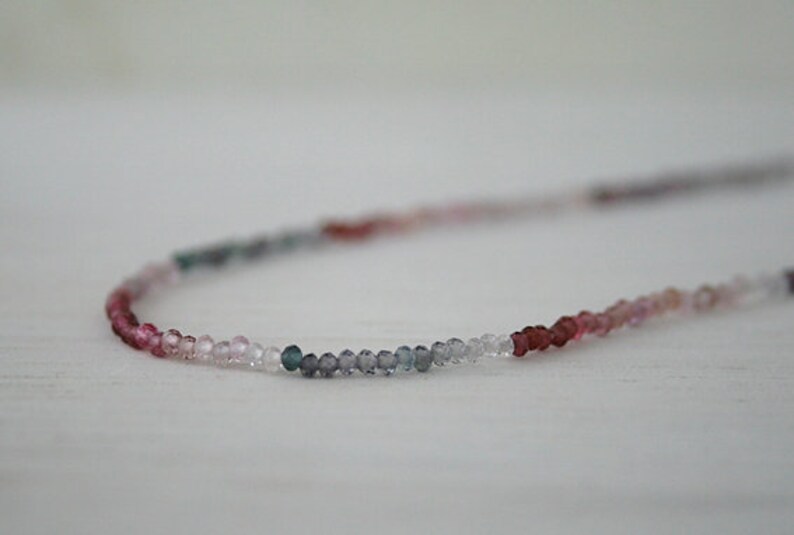 2021 new Multi Spinel 2021 model necklace