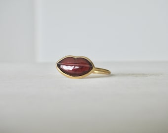 Garnet Lip Ring