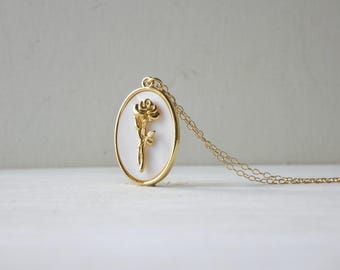 Rose gold necklace
