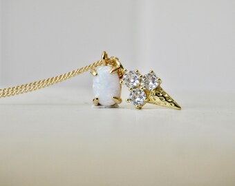 Ice cream with Opal necklace