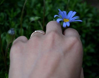 Diamant detailreich 14k Gold ring