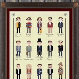 Robert Pattinson Movie Characters - Cross Stitch Pattern