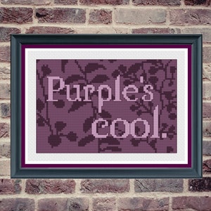 Purple&#39;s Cool Cross Stitch Pattern - Tragic Vampire Romance Saga