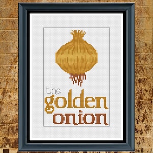 Golden Onion Cross Stitch Pattern - Tragic Vampire Romance Saga