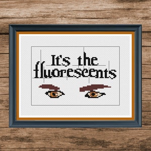 The Fluorescents Cross Stitch Pattern - Tragic Vampire Romance Saga