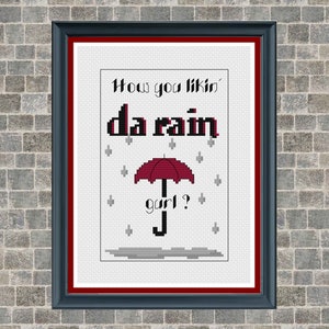 Da Rain Cross Stitch Pattern - Tragic Vampire Romance Saga