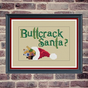 Buttcrack Santa Cross Stitch Pattern - Tragic Vampire Romance Saga
