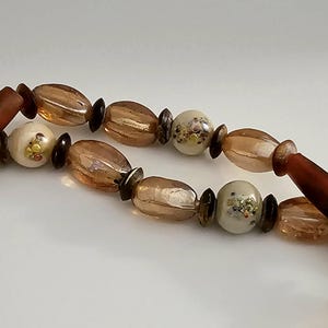 Vintage Czech Bead Necklace Confetti Glass Beads Antique Carnelian Beads Torpedo Glass Beads Beautiful Rare Find for the Collector