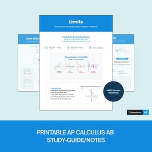 AP Calculus AB Study Guide – Complete Review Guide (College Board Aligned)