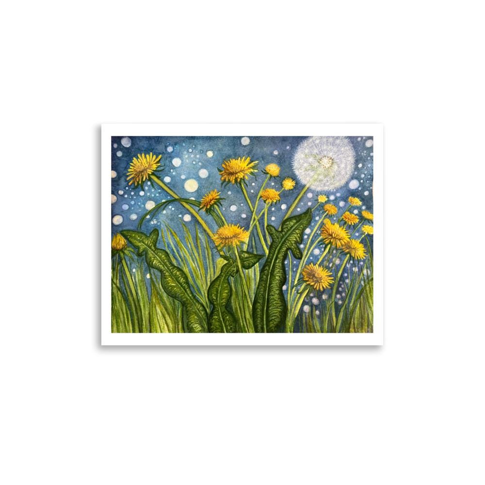 Botanical Dandelion Poster, 6 - Etsy