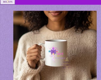 Faith It Till You Make It-Christian Mug with Cross & Bow Design |11oz and 15oz-Ceramic Mug | Mom Mug| Christian Gift | Luxury Gifts