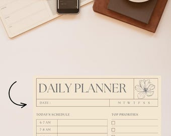 ADHD Planner for Beginners – Printable Digital Planner | Focus, Time Management & Routine Tracker | PDF Instant Download