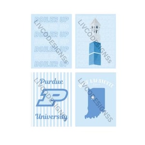 Purdue Wall Art (4-pack)