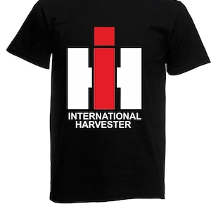 IHC (T-Shirt  International / Harvester / Tractors) Tee Shirt T-Shirt Size S-4XL Black Cool