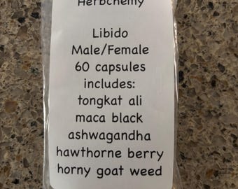 Libidoboost-capsules met tongkat ali, maca, ashwagandha - 60 capsules