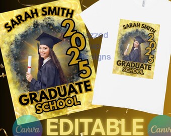 Canva Editable Graduation Senior Design Template, Class of 2024 ...