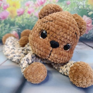 Crochet bear snuggler