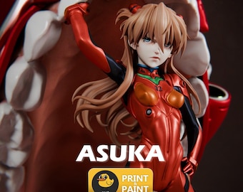 Asuka x EVA - Evangelion | 3D Figure | 16K Quality | Statue | 3D Printing