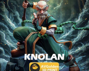 Knolan - Battle Chasers | 3D Figure | 16K Quality | Statue | 3D Printing