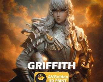 Griffith - Berserk | 3D Figure | 16K Quality | Statue | 3D Printing