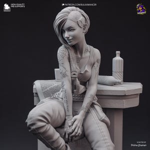 Judy Álvarez - Cyberpunk 2077 | 3D Figure | 16K Quality | Statue | 3D Printing image 12
