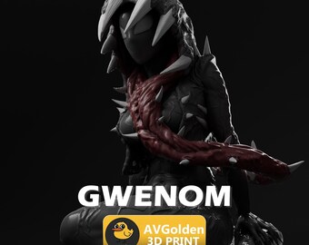 Gwenom - Spiderman | 3D Figure | 16K Quality | Statue | 3D Printing