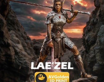Lae'zel - Baldur's Gate 3 | 3D Figure | 16K Quality | Statue | 3D Printing