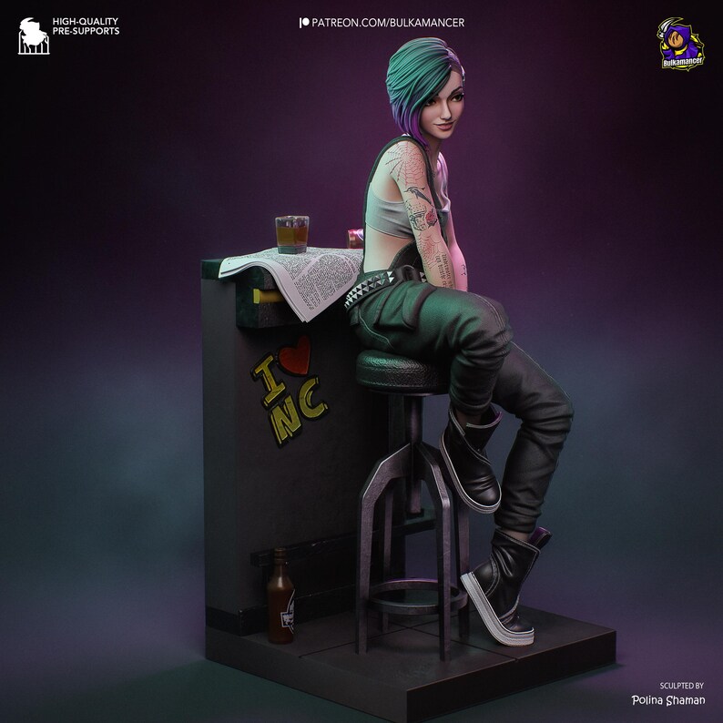 Judy Álvarez - Cyberpunk 2077 | 3D Figure | 16K Quality | Statue | 3D Printing image 7