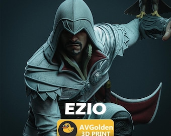 Ezio Auditore - Assassin's Creed | 3D Figure | 16K Quality | Statue | 3D Printing