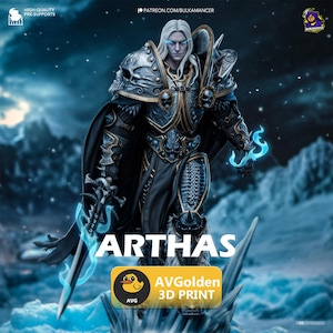 Arthas Menethil - Warcraft | 3D Figure | 16K Quality | Statue | 3D Printing