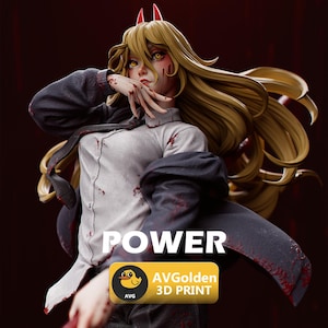 Power - Chainsaw Man | 3D Figure | 16K Quality | Statue | 3D Print