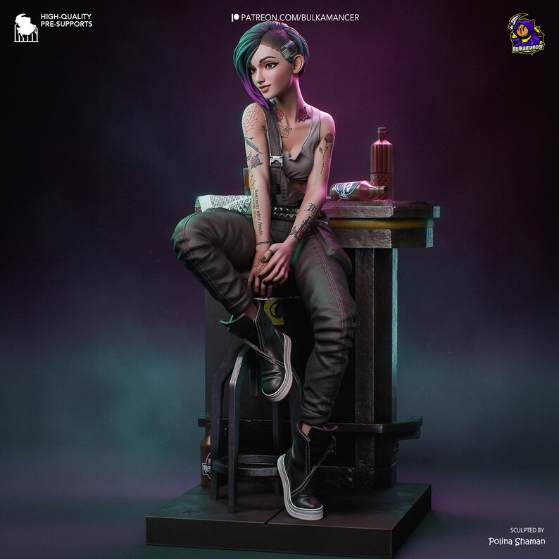 Judy Álvarez - Cyberpunk 2077 | 3D Figure | 16K Quality | Statue | 3D Printing image 5