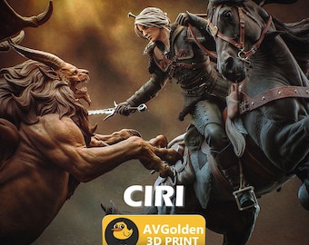 Ciri - The Witcher IV | 3D Figure | 16K Quality | Statue | 3D Printing