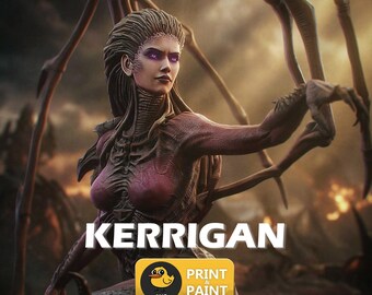 Fan Art Kerrigan - Starcraft II | 3D Figure | 16K Quality | Statue | 3D Printed