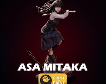 FanArt Asa Mitaka - Chainsaw Man  | 3D Figure | 16K Quality | Statue | 3D Printing