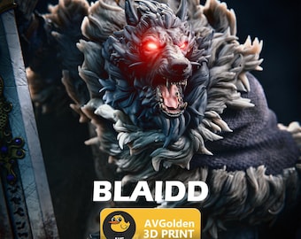 Blaidd - Elden Ring | 3D Figure | 16K Quality | Statue | 3D Printing