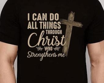 Jesus png-I Can Do All Things Through Christ png-Jesus Christian png-God Religious Bible Verse png-Philippians 4:13 png-Digital PNG File