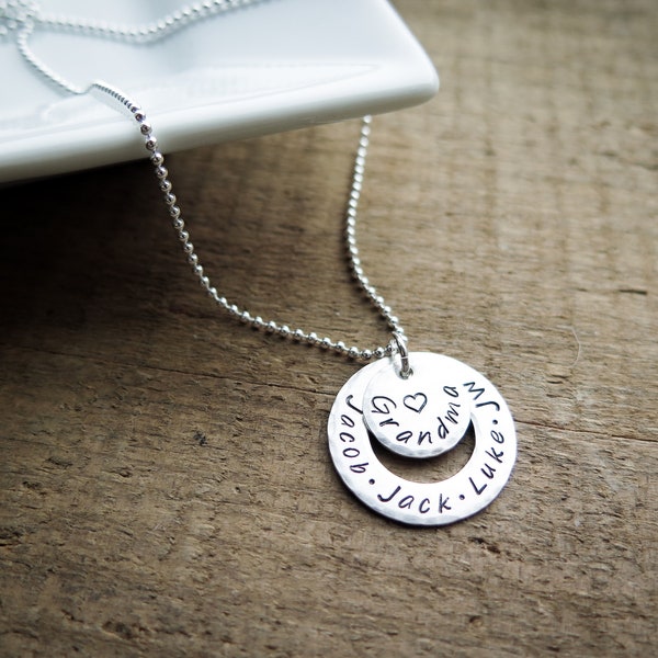 Gigi Necklace With Grandkids Names Grandma Necklace With Grandkids