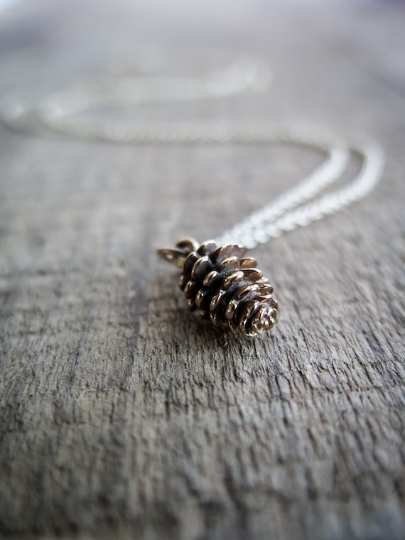 Pinecone necklace etsy deals
