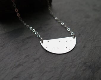 Night Sky Constellation Zodiac Horoscope Hand Stamped Necklace - Available in 14k Gold Fill and Sterling Silver by Betsy Farmer Designs