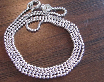 Sterling Silver Ball Chain Only