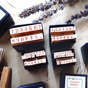 36 Sublo WESTERN / Kreis / Postzahlen Stempel-Set
