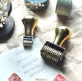 Rotary BRASS Date Stamp Small / Medium / Large
