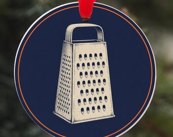 Chicago Football Ornament, Bears, Grater
