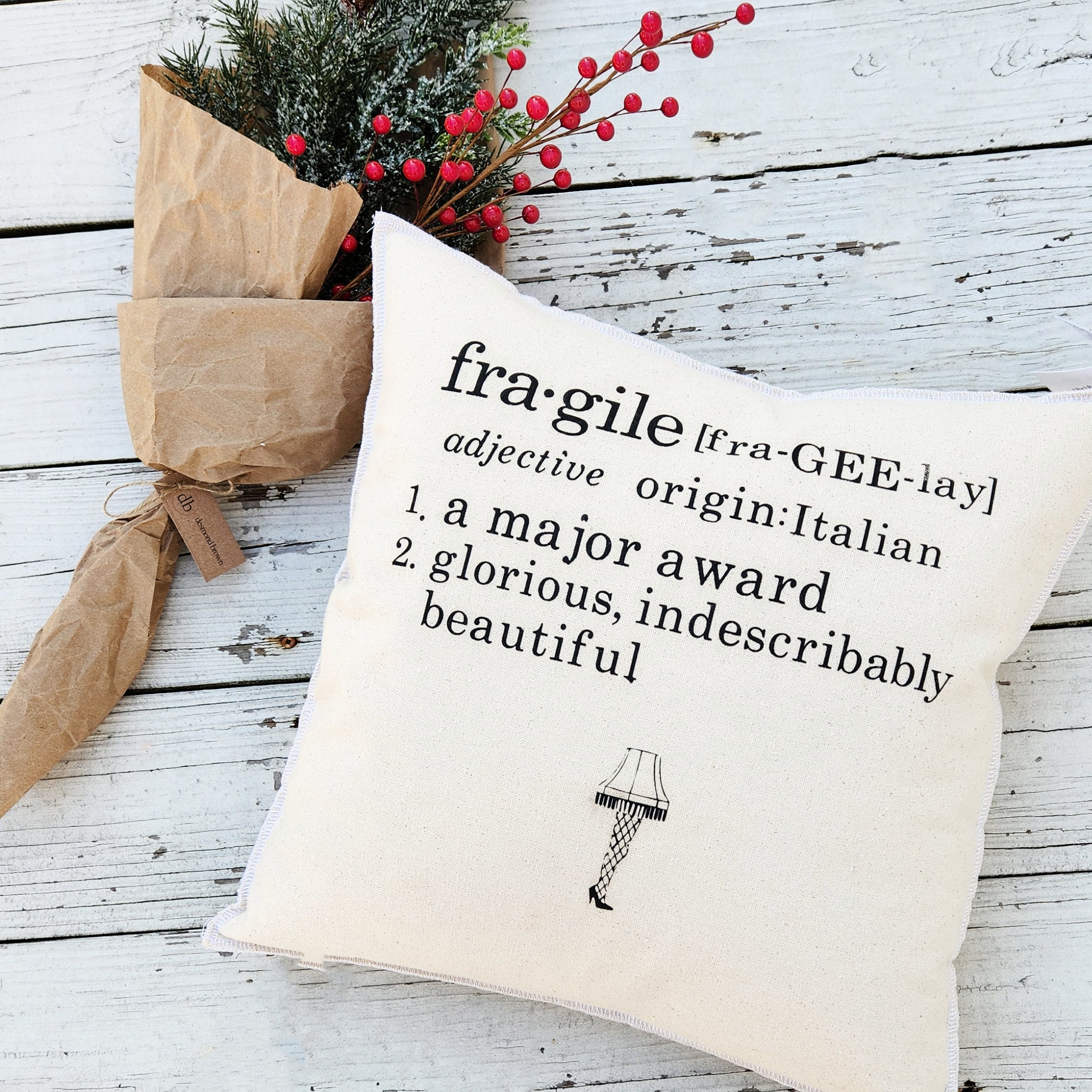 Oh Susannah Christmas Story Throw Pillow Cover Set (Two 18 by 18 inch Pillow Cover) A Christmas Story Decorations Gifts