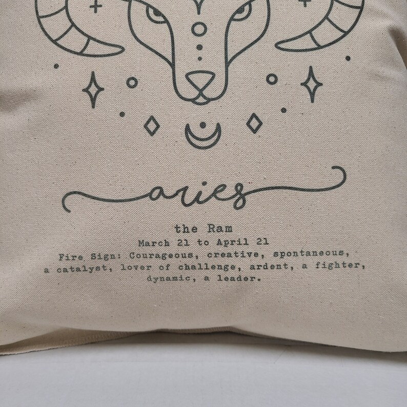 Aries Astrology Horoscope Zodiac Sign Accent Pillow Pillow Etsy